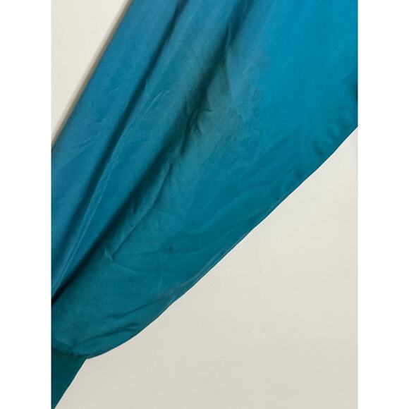 Vintage Members Only Jacket Men's Medium Teal Green Heavily Used Functional 80s - Picture 7 of 11